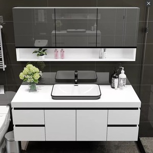 Tocador iluminado de lujo espejo de maquillaje dormitorio tocador de baño con música Altavoz Bluetooth, tocador de espejo de baño - Product Image 6