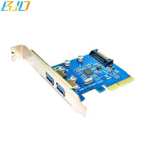 Handel Assurance Beste Verkauf 10 gb/s PCI-E PCI 4X Express Riser karte zu USB <span class=keywords><strong>3</strong></span>.1 Typ-EINE mit 2 Port USB3.1 - Product Image 1