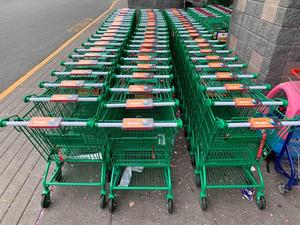 MOQ 100 PCS NEW Kích Thước Nhỏ Mua Sắm Xe Đẩy Tay Cầm Quảng Cáo Khung, Giỏ Hàng Xử Lý Dấu Hiệu Quảng Cáo Bảng - Product Image 5