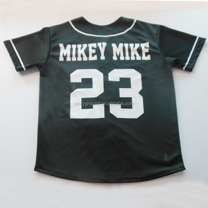 Button down to sublimation custom baseball jerseys China - Product Image 2