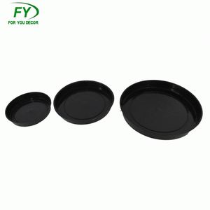Dia <span class=keywords><strong>10</strong></span> <span class=keywords><strong>cm</strong></span> venta al por mayor de China barato jardín decoración negro de macetas de plástico - Product Image 1