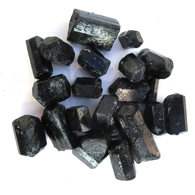 Natural 250 Carat Black Tourmaline Unique Rare Uncut Roughs Loose Gemstone Lot 