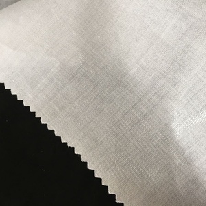 Cuello de la camisa de algodón entretela de fusión-de hierro en Camisa de tejido brazalete de tela entretela fusible alta. Temperatura <span class=keywords><strong>forro</strong></span> - Product Image 3