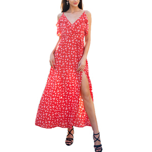 Großhandel custom rot sling liebsten sexy kleid damen dres - Product Image 1