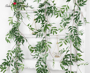 Venta caliente 1,75 m Artificial Willow vid <span class=keywords><strong>dejar</strong></span> guirnalda verde - Product Image 3