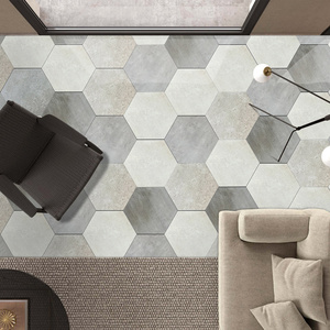 Intérieur gris d'hexagone en céramique carreaux de sol - Product Image 2