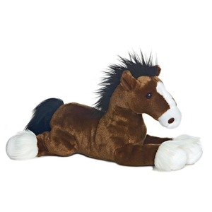 De peluche de juguete del caballo en la sesión de forma con <span class=keywords><strong>ropa</strong></span> - Product Image 4