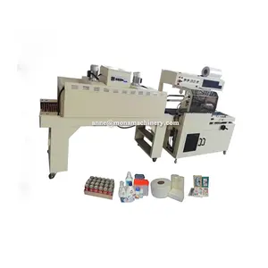 450L Automatic Edge Sealing Machine Hot Air Circulation Shrinking Machine Sealing And Cutting Machine L-type packaging