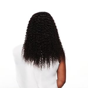 Pelo malasio Natural Jet negro corto Kinky pelucas del cordón con <span class=keywords><strong>rizos</strong></span> - Product Image 6