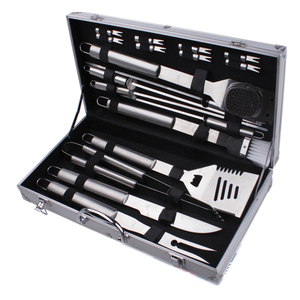 19pcs stainless steel <strong>barbeque</strong> tool <strong>set</strong> - Product Image 3
