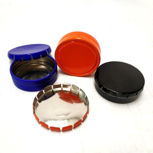 Thân Thiện Với Môi Thực Phẩm An Toàn Kẹo Nhỏ Click Clack <span class=keywords><strong>Tin</strong></span> Có Thể Dễ Thương Tròn Click Clack Hơi Thở Mint Kẹo Hộp Sắt - Product Image 2