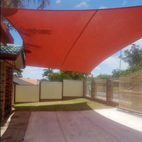 160gsm Uv-bescherming Dacron Sail Stof Schaduwdoek Rechthoek Zon Zeil Schaduw Luifel Voor Tuin Yard 2M * 2M