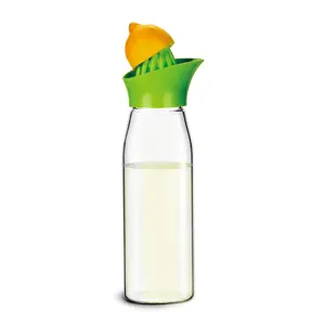 Borosilicate Glass Plastic Lid Juice Water Carafe 800ml