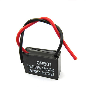 CBB61 50/60Hz rated voltage AC 450 <span class=keywords><strong>v</strong></span> 2.5 uf capacitor film - Product Image 2
