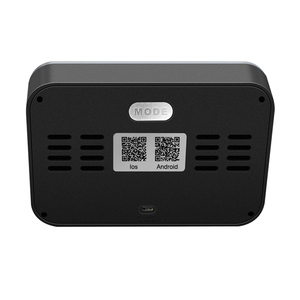 Trạm thời tiết cảm biến không dây đồng hồ báo thức Trạm thời tiết với đồng hồ màu trắng - Product Image 5