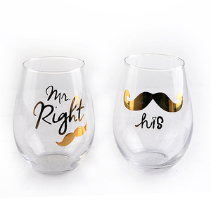 Fancy <span class=keywords><strong>Mr</strong></span> <span class=keywords><strong>Right</strong></span> o La Sua decal acqua potabile vetro - Product Image 1