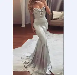 New Design Germany Silver Cheap Mermaid Special Occasions Prom Dresses