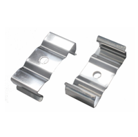Profilés en aluminium anodisé fins et plats pour diffuseur LED, lentille diffuseur givrée/transparente/opale, couvercle en PC pour bande lumineuse LED