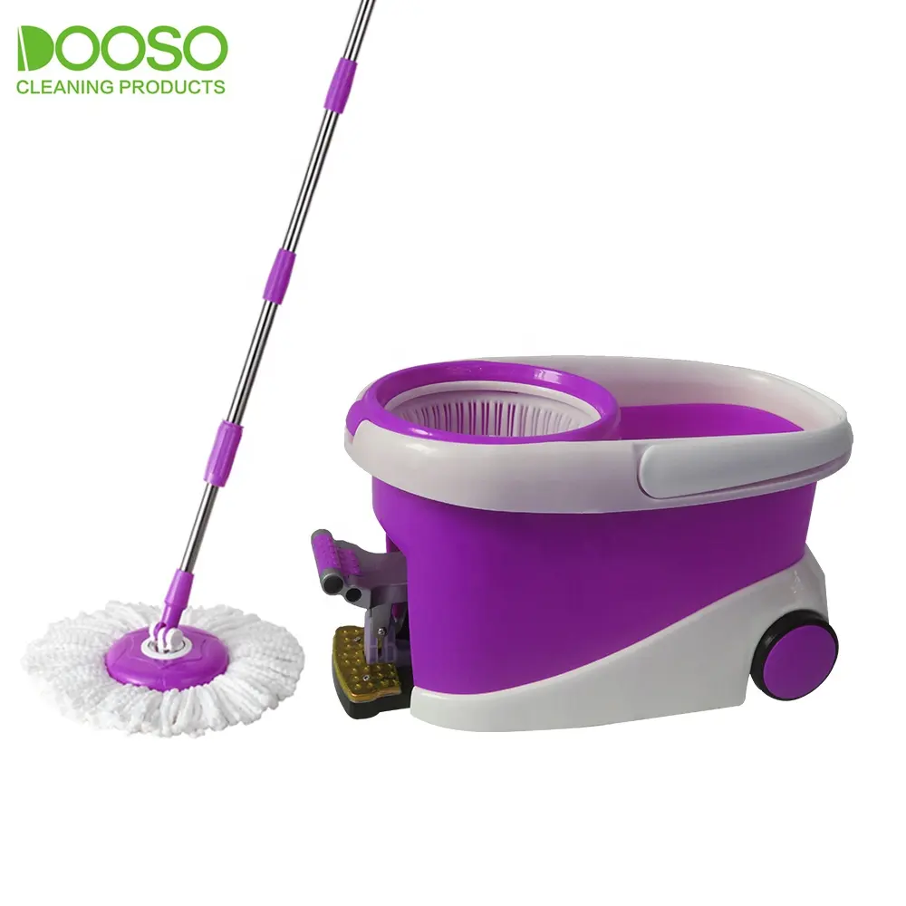 Das neueste Design produkt Floor Mop und und Wringer Bucket Spin Magic Mop Clean Floor mit 1 Mophead-Verpackung Mikro faser gewebe