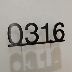 Numéro de salle 3D en métal, panneau de numéro de <span class=keywords><strong>porte</strong></span> d'hôtel, de maison, nouveau Design - Product Image 6