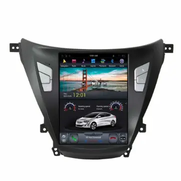 Android 9.0 10.4 ''Màn Hình Dọc Tesla Style Car DVD Player Hệ Thống Đa Phương Tiện Cho Hyundai Elantra 2012-2016 Đài Phát Thanh Xe Hơi