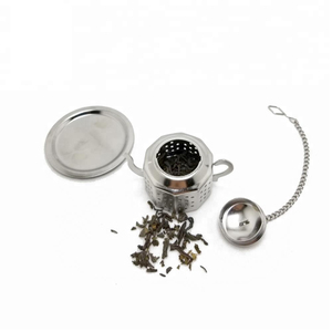 Promotional Food-Grade Stainless Steel Teapot-Shaped <strong>Tea</strong> <strong>Infuser</strong> <strong>for</strong> <strong>Tea</strong> Lovers with Comfortable Chain Metal <strong>Infuser</strong> - Product Image 4