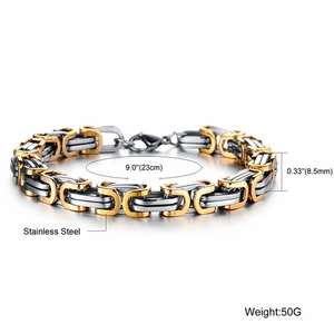 MECYLIFE Vintage Bijoux En Acier Inoxydable <span class=keywords><strong>Bracelet</strong></span> Personnalisé Hommes <span class=keywords><strong>Bracelet</strong></span> De Chaîne De Vélo - Product Image 5