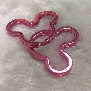 Colorido lindo <span class=keywords><strong>Mickey</strong></span> <span class=keywords><strong>Mouse</strong></span> forma <span class=keywords><strong>llavero</strong></span>, anillo plano lujo, <span class=keywords><strong>llavero</strong></span> con precio barato - Product Image 6