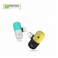 Adaptador de Audio USB Tipo-C en Forma de Cápsula de Diseño Personalizado, 3 en 1, Cargador Rápido, Mini Conector para Auriculares, Garantía de por Vida, Moderno