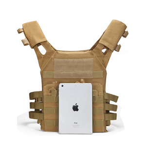 1009 Custom Wholesale Fashion Outdoor Lightweight Men <strong>Black</strong> and Green Molle Bandolier Tactical <strong>Vest</strong> - Product Image 3