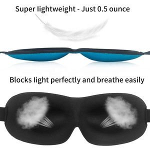 Cómodo 3D dormir máscara de ojo largo camino viajes en tren o en avión de viaje máscara de dormir - Product Image 4