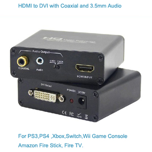 <span class=keywords><strong>HDMI</strong></span> vers DVI Convertisseur avec Numérique Coaxial Analogique Stéréo Sortie pour Jeu PS3 Xbox Xboîte 360 <span class=keywords><strong>amazon</strong></span> Feu Wii - Product Image 3