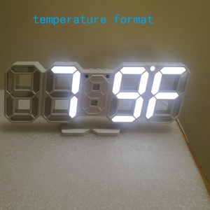 3D Số Kỹ Thuật Số Luân Phiên Hiển Thị Thời Gian Ngày Nhiệt Độ Máy Tính Để Bàn & Báo Thức Tường Ánh Sáng Ban Đêm LED Đồng Hồ - Product Image 5