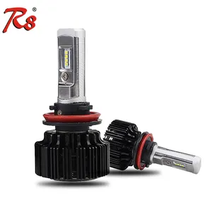 High Power T6 Turbo LED Headlight Kit CSP LED Chip 30W 4000LM/Bulb Non-polarity plug Car LED Head lamp With High Speed Turbo Fan