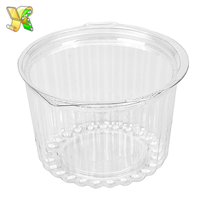 Pliable <span class=keywords><strong>saladier</strong></span> <span class=keywords><strong>transparent</strong></span> petit bol à salade en plastique avec couvercle - Product Image 5