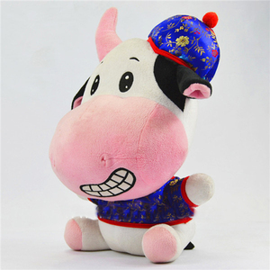 De peluche de <span class=keywords><strong>los</strong></span> animales de granja leche promoción juguetes de gran tamaño 45 cm que de la vaca de peluche - Product Image 4
