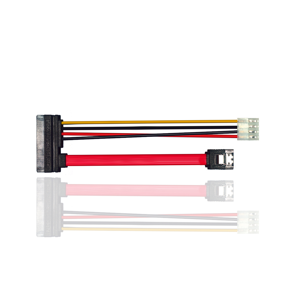 7 + 15 до 4 P до 7 P красный SATA IDE HDD питания жесткий диск кабель