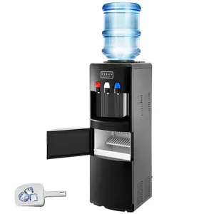 Distributeur d'eau froide et chaude 2 en 1, distribution de refroidisseur d'eau chaude, avec machine à glace intégrée