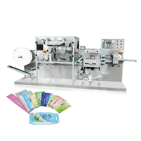 DACHANG Nominated Supplier for Wet Wipes Folding and Packing Manufacturing Machine China Single Wet Tissue Machine(1pc/pack) 6KW