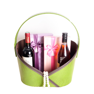Factory Supplier Handmade Storage Basket Christmas Gift Basket Decorative PU Leather <strong>Easter</strong> Basket <strong>Hamper</strong> - Product Image 3