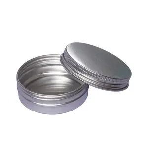 30ML Round Cosmetic Cream Pomade Wax Candle Tin Aluminum Jar