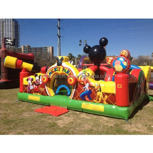 Mickey Mouse Jumping Castle Theme Park Inflatable Bouncer <span class=keywords><strong>Slide</strong></span>, Giant Ngoài Trời Inflatable Sân Chơi Để Bán - Product Image 2