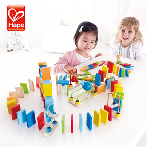 Nouvelle arrivée en gros enfants construisent le domino piste en bois de <span class=keywords><strong>marque</strong></span> en bois domino - Product Image 1