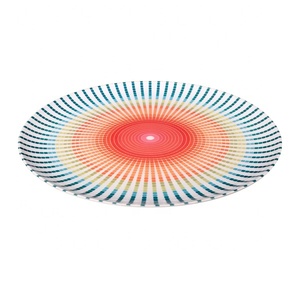 Plaque en plastique mélamine en plastique avec logo, 10 pièces, pour art rond, promotion, personnalisé, 8 9 10 11 12 14 pouces - Product Image 2