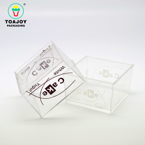 <span class=keywords><strong>De</strong></span> plástico <span class=keywords><strong>de</strong></span> calidad alimentaria pastel individuales postre Copa desechable Plaza postre tazas con tapas - Product Image 2