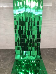 2019 Effetto di Scintillio di Paillettes Oro Lucido Sfondo Specchio Tenda Dalla Cina - Product Image 3