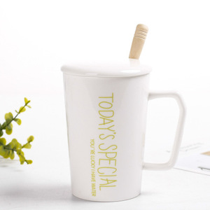 Venta caliente de encargo <span class=keywords><strong>Animal</strong></span> blanco de impresión de Taza de cerámica con tapa de cerámica - Product Image 2