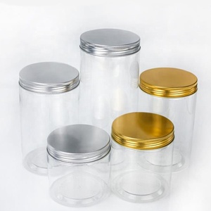 Gıda kabı <span class=keywords><strong>50ml</strong></span> 60ml 80ml 100ml 120ml 140ml 150ml 180ml 200ml 250ml 500ml şeffaf PET plastik şeker kavanozu alüminyum - Product Image 4