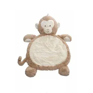 Sevimli ucuz süper yumuşak peluş fil köpek maymun hayvan şekli bebek oyun matı