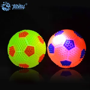 新款TPR闪光足球尖球玩具发光河豚儿童礼品5190329-21